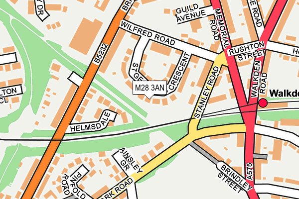M28 3AN map - OS OpenMap – Local (Ordnance Survey)