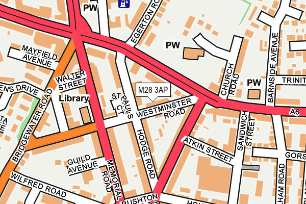 M28 3AP map - OS OpenMap – Local (Ordnance Survey)