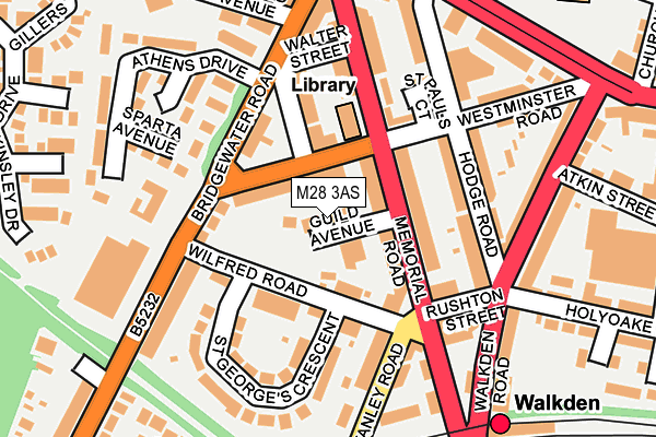 M28 3AS map - OS OpenMap – Local (Ordnance Survey)