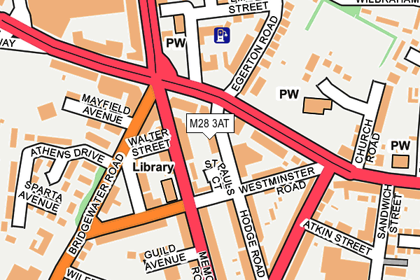 M28 3AT map - OS OpenMap – Local (Ordnance Survey)