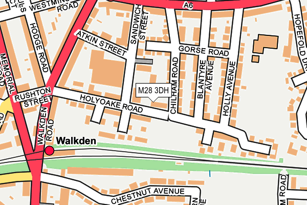 M28 3DH map - OS OpenMap – Local (Ordnance Survey)