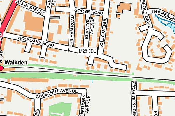M28 3DL map - OS OpenMap – Local (Ordnance Survey)