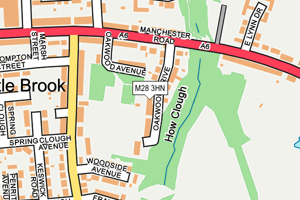 M28 3HN map - OS OpenMap – Local (Ordnance Survey)