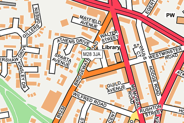 M28 3JA map - OS OpenMap – Local (Ordnance Survey)