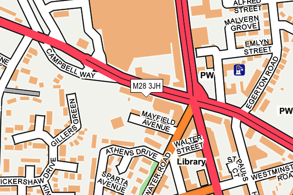 M28 3JH map - OS OpenMap – Local (Ordnance Survey)