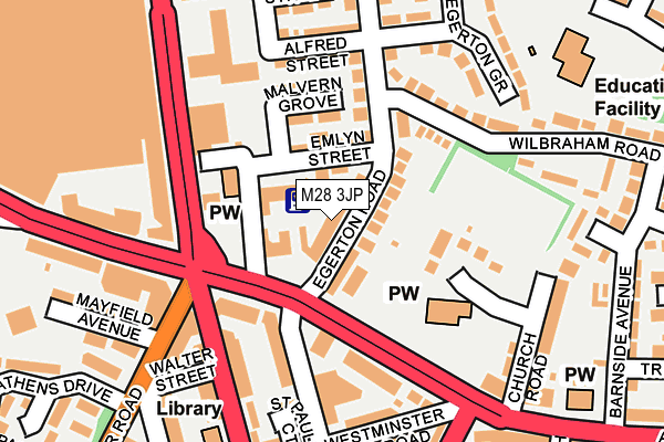M28 3JP map - OS OpenMap – Local (Ordnance Survey)