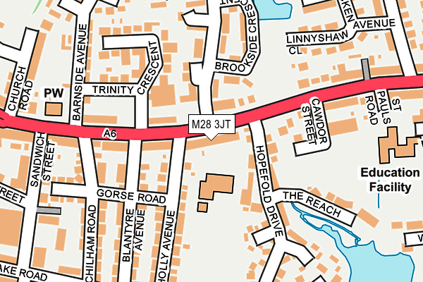 M28 3JT map - OS OpenMap – Local (Ordnance Survey)