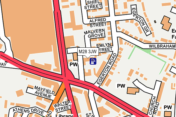 M28 3JW map - OS OpenMap – Local (Ordnance Survey)