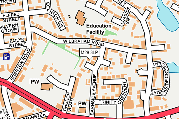 M28 3LP map - OS OpenMap – Local (Ordnance Survey)