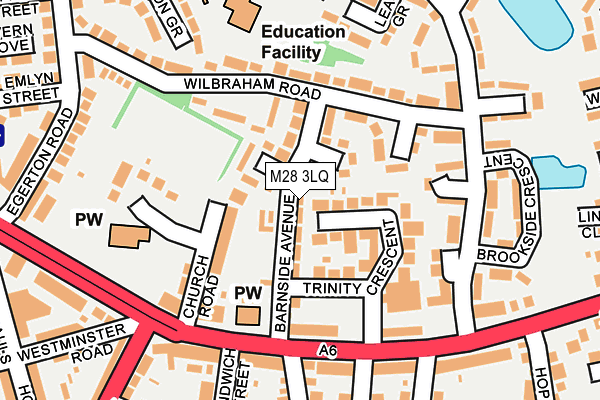 M28 3LQ map - OS OpenMap – Local (Ordnance Survey)