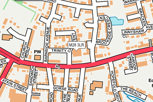 M28 3LR map - OS OpenMap – Local (Ordnance Survey)