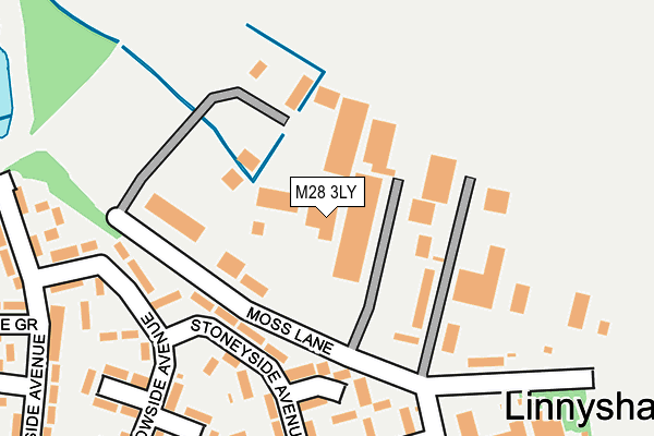 M28 3LY map - OS OpenMap – Local (Ordnance Survey)