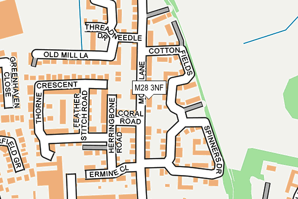 M28 3NF map - OS OpenMap – Local (Ordnance Survey)