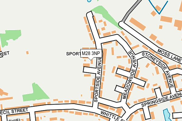 M28 3NP map - OS OpenMap – Local (Ordnance Survey)