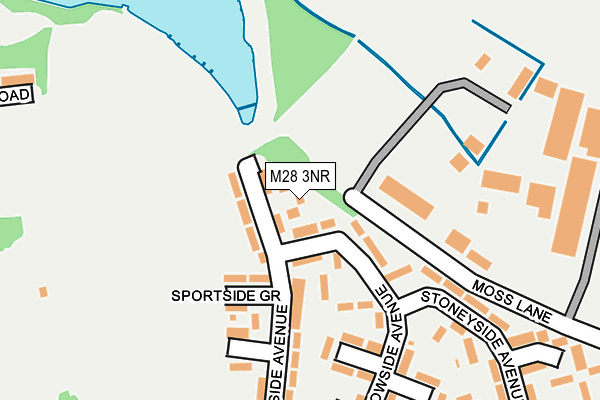 M28 3NR map - OS OpenMap – Local (Ordnance Survey)