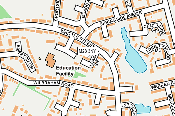 M28 3NY map - OS OpenMap – Local (Ordnance Survey)