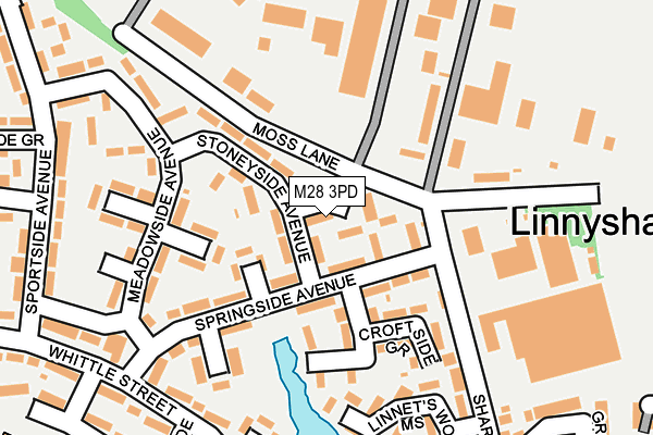 M28 3PD map - OS OpenMap – Local (Ordnance Survey)