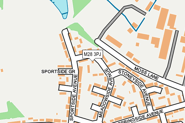 M28 3PJ map - OS OpenMap – Local (Ordnance Survey)