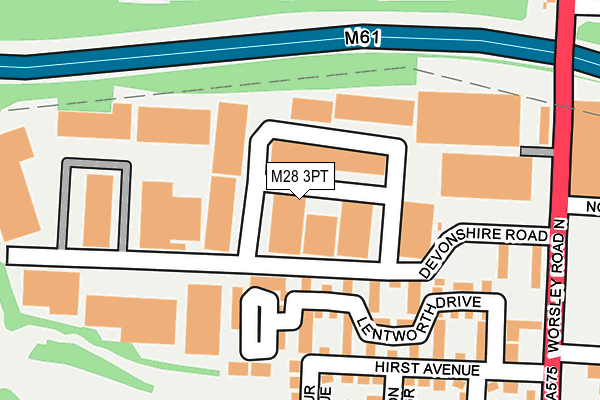 M28 3PT map - OS OpenMap – Local (Ordnance Survey)