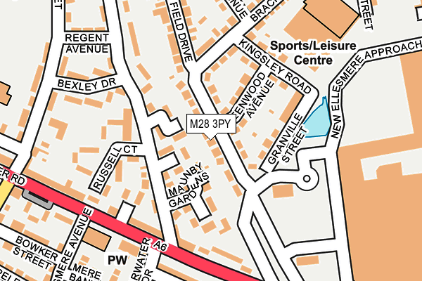 M28 3PY map - OS OpenMap – Local (Ordnance Survey)