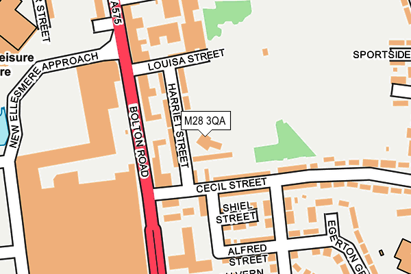M28 3QA map - OS OpenMap – Local (Ordnance Survey)