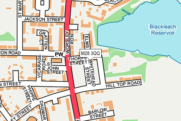 M28 3QQ map - OS OpenMap – Local (Ordnance Survey)