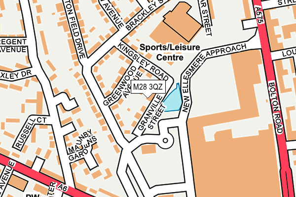 M28 3QZ map - OS OpenMap – Local (Ordnance Survey)