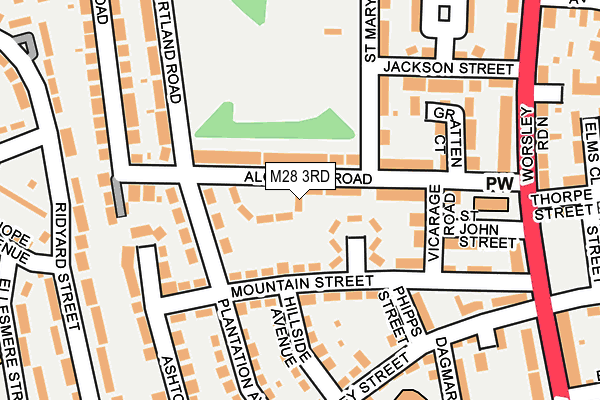 M28 3RD map - OS OpenMap – Local (Ordnance Survey)