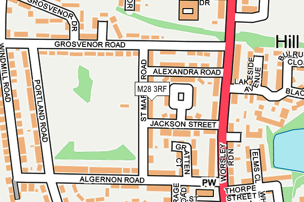 M28 3RF map - OS OpenMap – Local (Ordnance Survey)