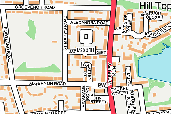 M28 3RH map - OS OpenMap – Local (Ordnance Survey)