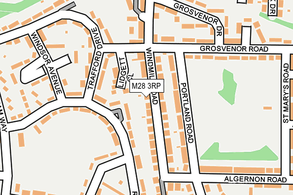 M28 3RP map - OS OpenMap – Local (Ordnance Survey)