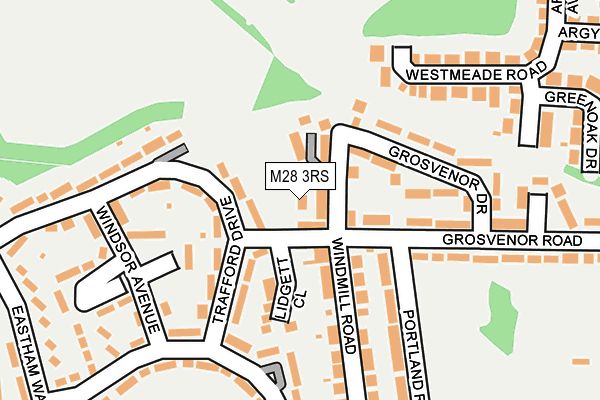 M28 3RS map - OS OpenMap – Local (Ordnance Survey)