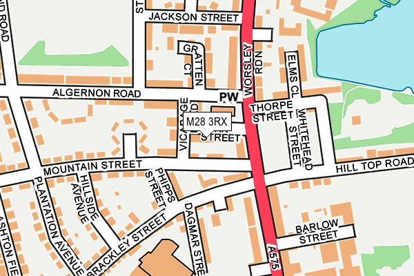 M28 3RX map - OS OpenMap – Local (Ordnance Survey)