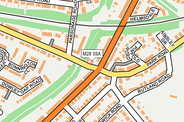 M28 3SA map - OS OpenMap – Local (Ordnance Survey)