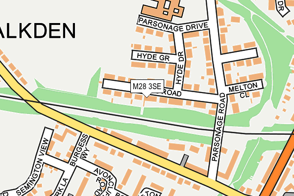 M28 3SE map - OS OpenMap – Local (Ordnance Survey)