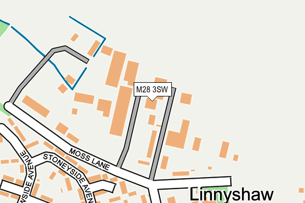 M28 3SW map - OS OpenMap – Local (Ordnance Survey)