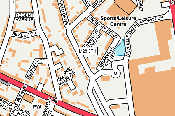 M28 3TH map - OS OpenMap – Local (Ordnance Survey)