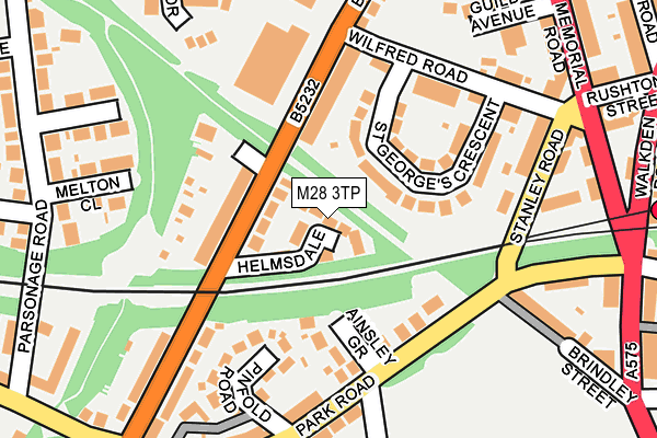 M28 3TP map - OS OpenMap – Local (Ordnance Survey)