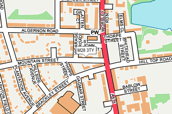 M28 3TY map - OS OpenMap – Local (Ordnance Survey)