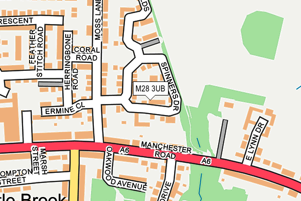 M28 3UB map - OS OpenMap – Local (Ordnance Survey)