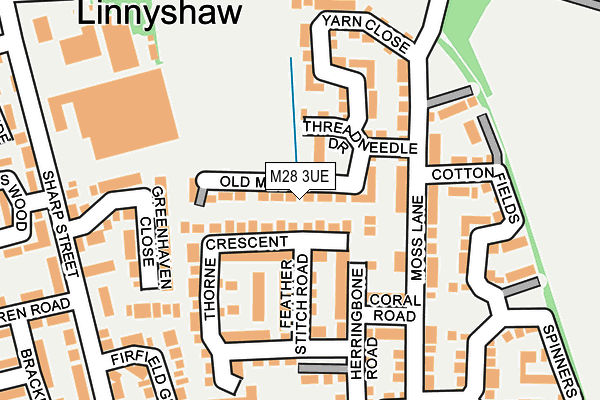 M28 3UE map - OS OpenMap – Local (Ordnance Survey)