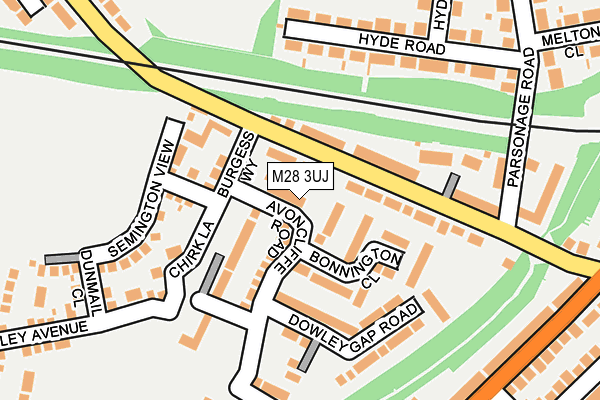 M28 3UJ map - OS OpenMap – Local (Ordnance Survey)