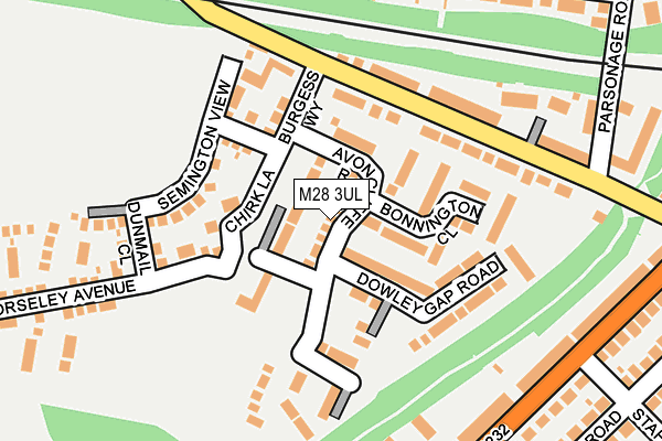 M28 3UL map - OS OpenMap – Local (Ordnance Survey)