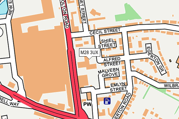 M28 3UX map - OS OpenMap – Local (Ordnance Survey)