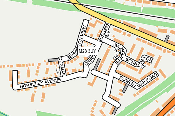 M28 3UY map - OS OpenMap – Local (Ordnance Survey)
