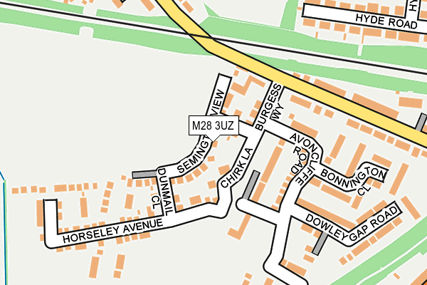 M28 3UZ map - OS OpenMap – Local (Ordnance Survey)
