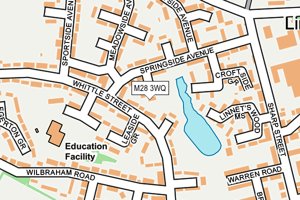 M28 3WQ map - OS OpenMap – Local (Ordnance Survey)