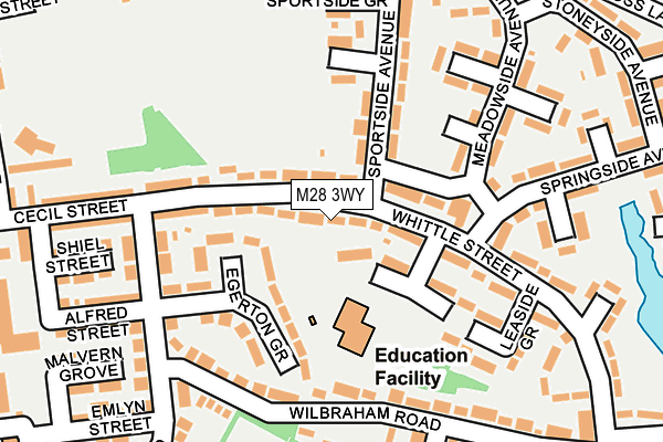 M28 3WY map - OS OpenMap – Local (Ordnance Survey)