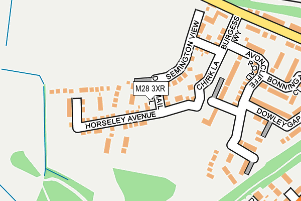 M28 3XR map - OS OpenMap – Local (Ordnance Survey)