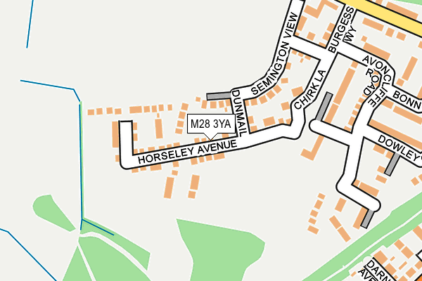 M28 3YA map - OS OpenMap – Local (Ordnance Survey)